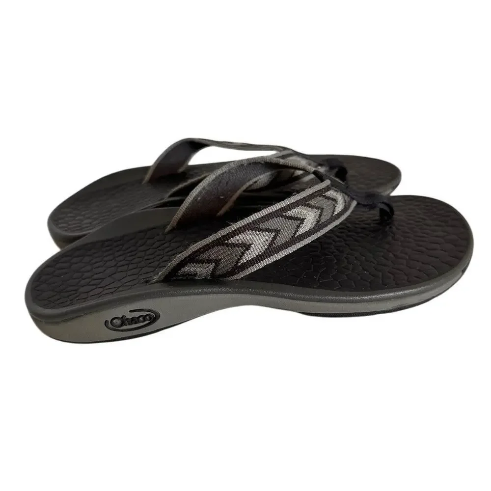 Chaco Classic Flip‎ Flop Thong Sandals Black Men Sz 7 Women’s 8.5 Gorpcore Beach